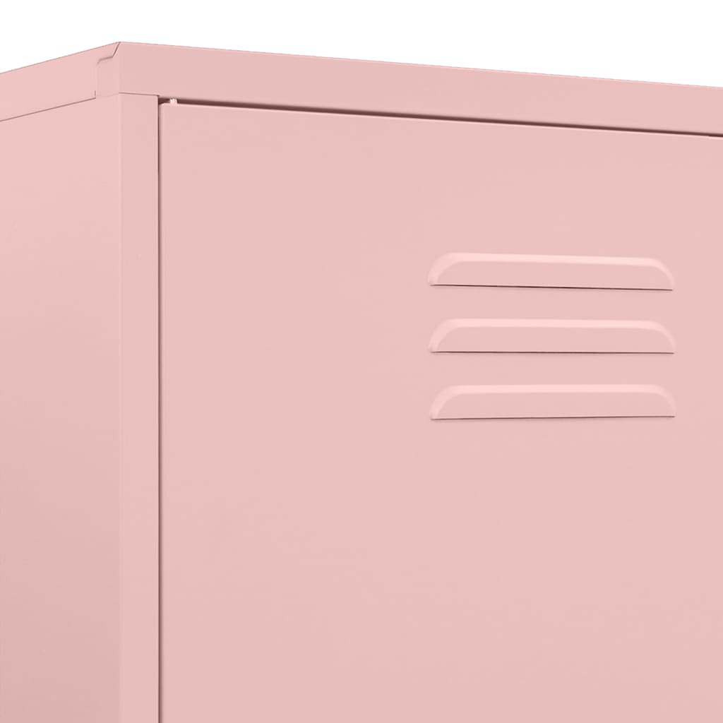 Armadio Rosa 90x50x180 cm in Acciaio