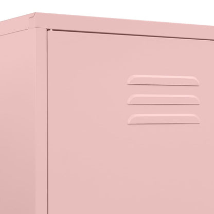Armadio Rosa 90x50x180 cm in Acciaio