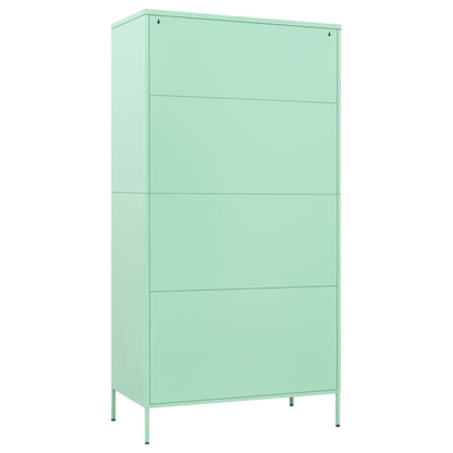 Armadio Menta 90x50x180 cm in Acciaio - homemem39