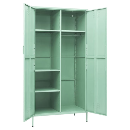Armadio Menta 90x50x180 cm in Acciaio - homemem39