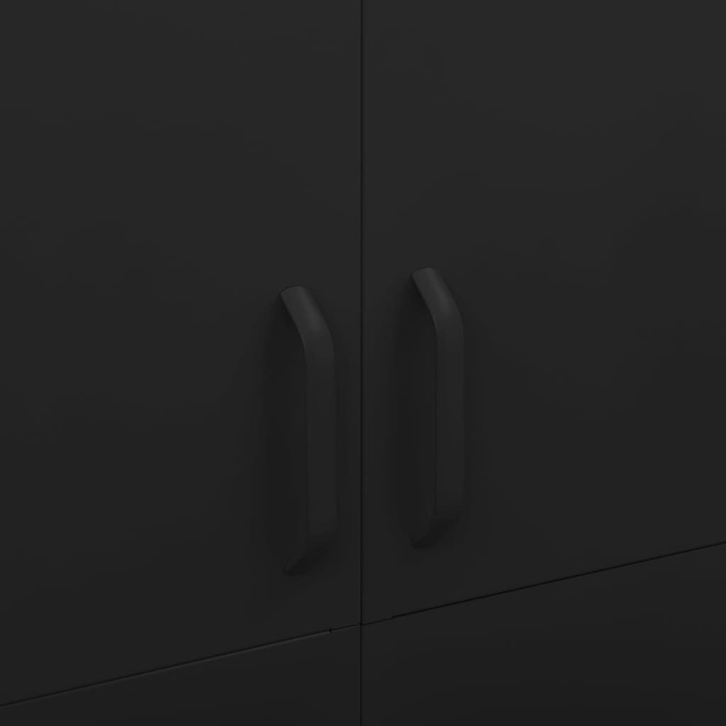 Armadio Nero 90x50x180 cm in Acciaio - homemem39