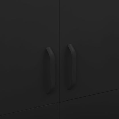 Armadio Nero 90x50x180 cm in Acciaio - homemem39