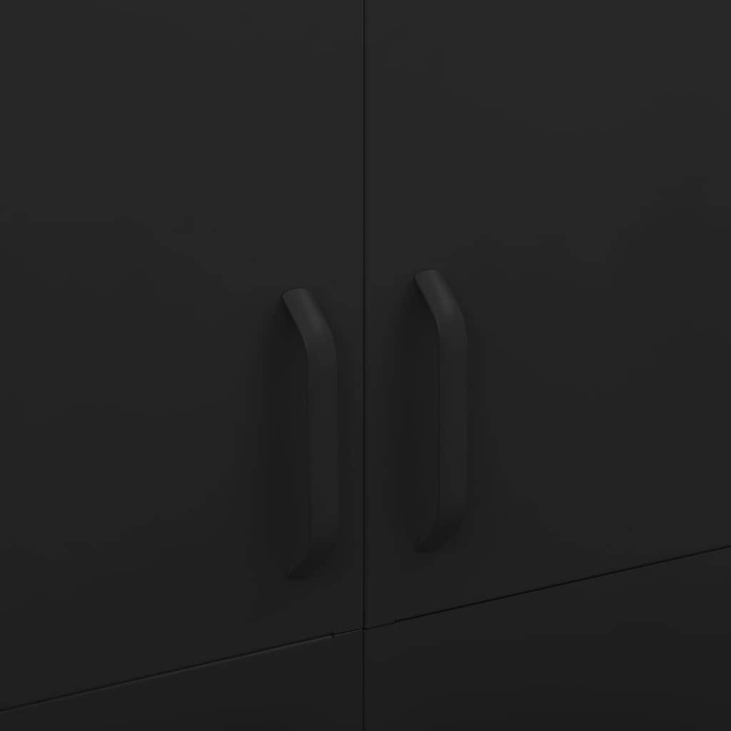 Armadio Nero 90x50x180 cm in Acciaio