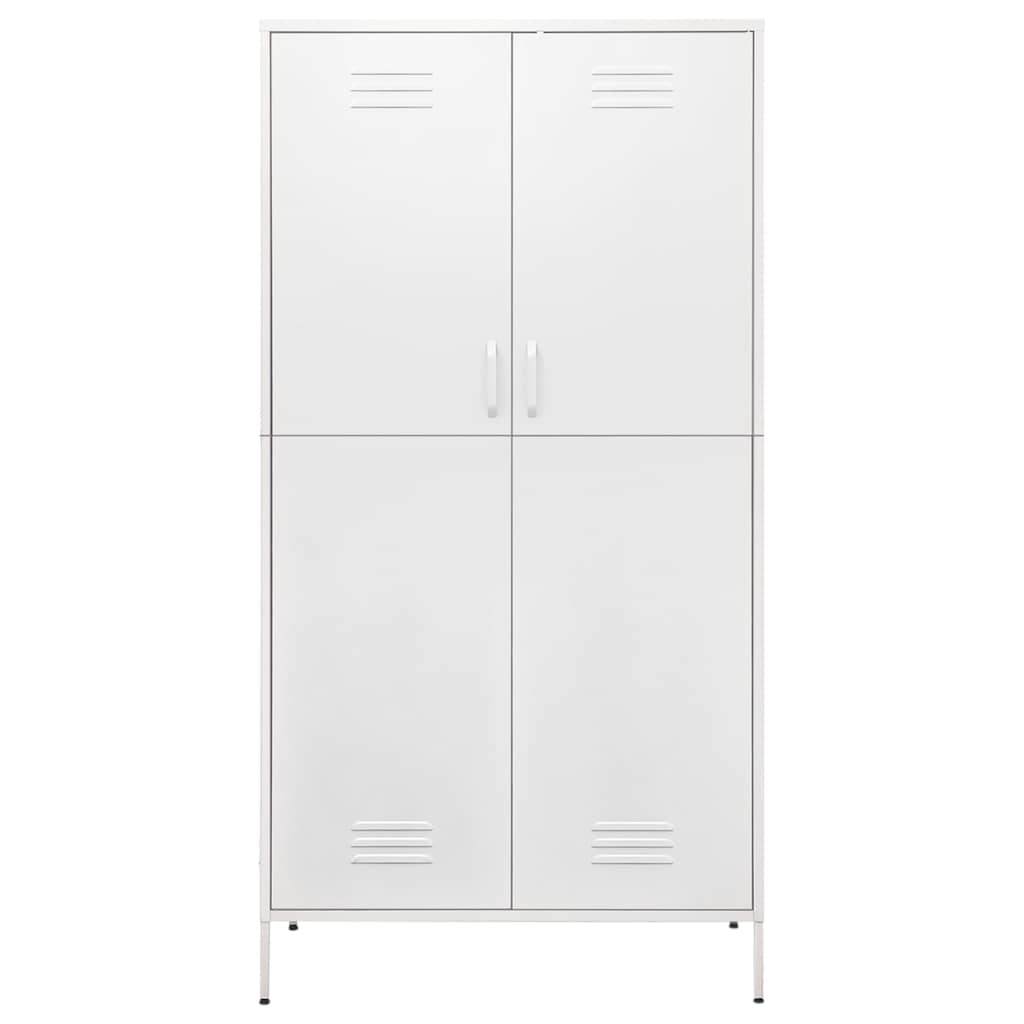 Armadio Bianco 90x50x180 cm in Acciaio