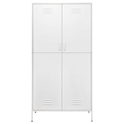 Armadio Bianco 90x50x180 cm in Acciaio