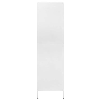 Armadio Bianco 90x50x180 cm in Acciaio