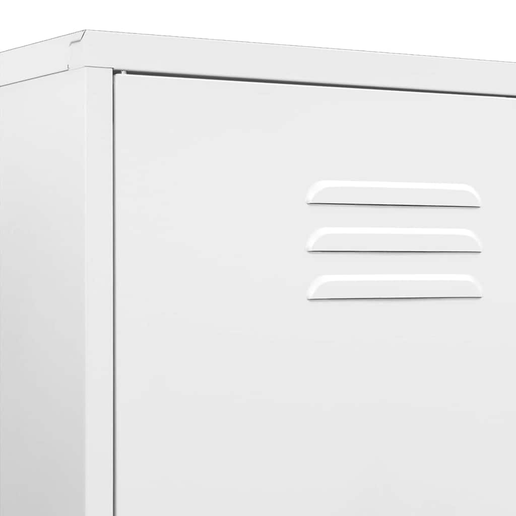 Armadio Bianco 90x50x180 cm in Acciaio
