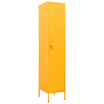 Armadio Giallo Senape 35x46x180 cm in Acciaio | homemem39