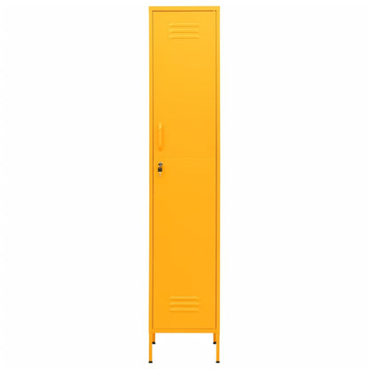 Armadio Giallo Senape 35x46x180 cm in Acciaio | homemem39