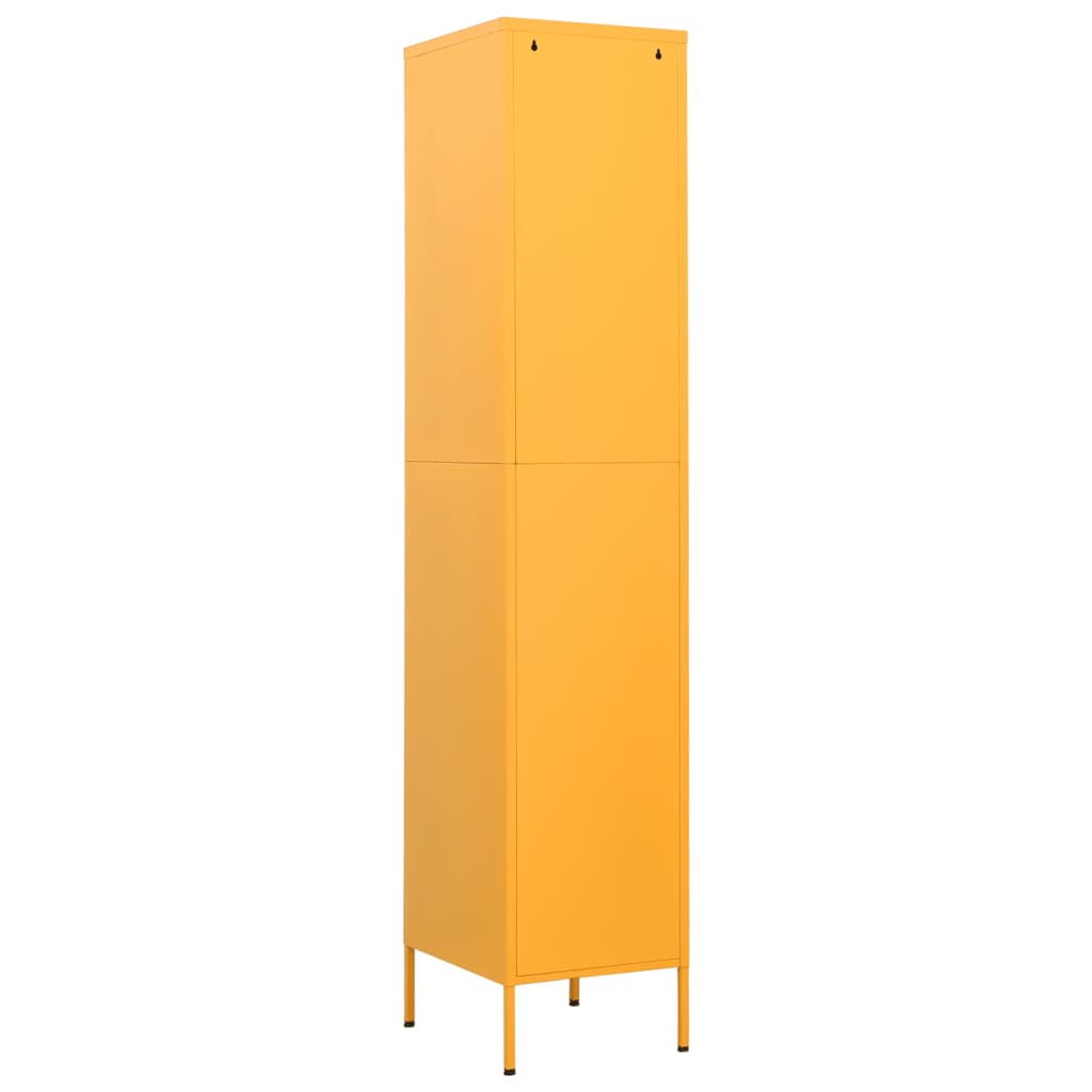 Armadio Giallo Senape 35x46x180 cm in Acciaio | homemem39