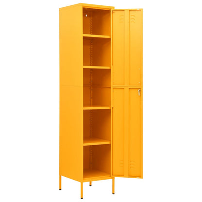 Armadio Giallo Senape 35x46x180 cm in Acciaio | homemem39