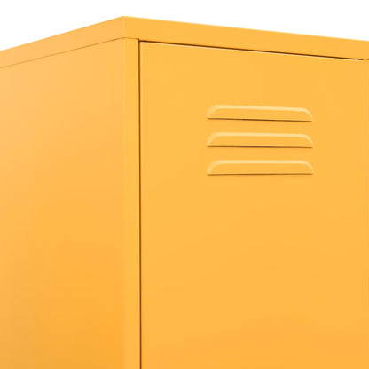 Armadio Giallo Senape 35x46x180 cm in Acciaio | homemem39