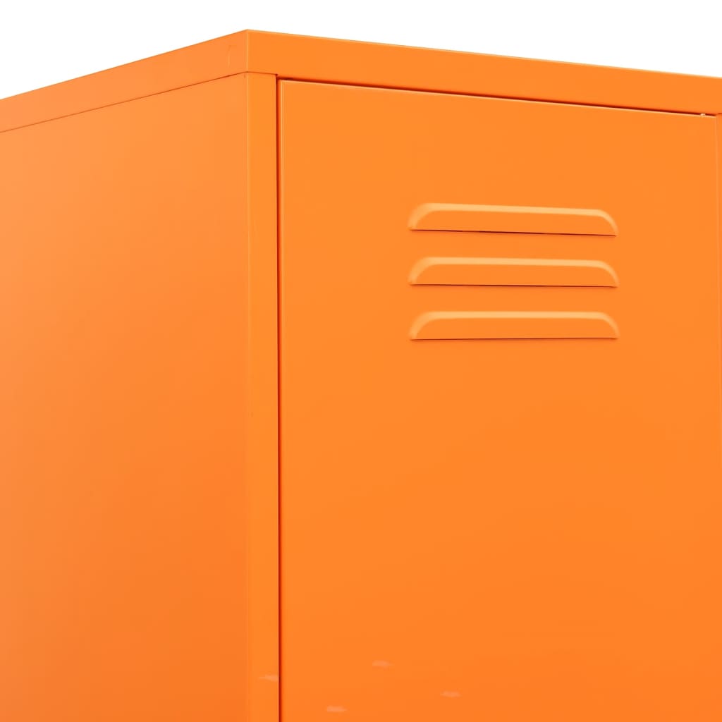 Armadio Arancione 35x46x180 cm in Acciaio