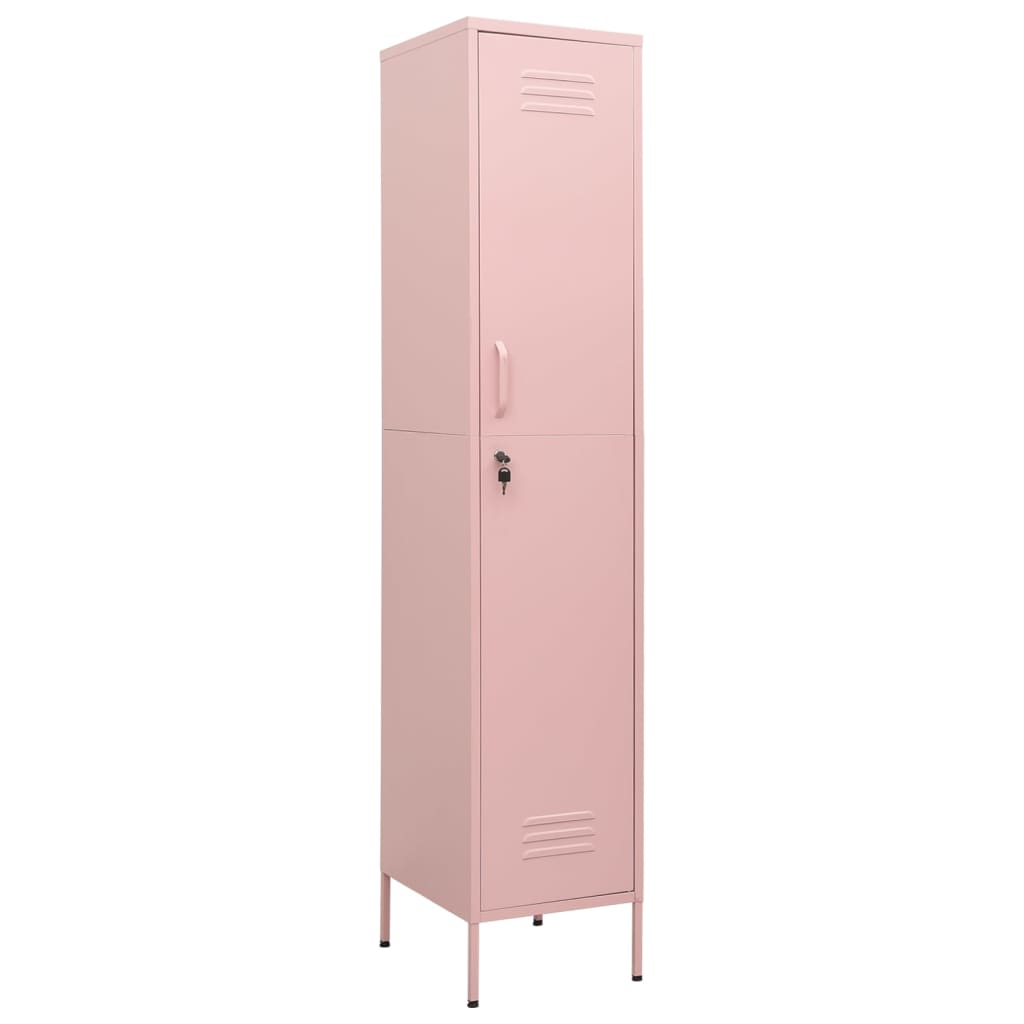 Armadio Rosa 35x46x180 cm in Acciaio | homemem39