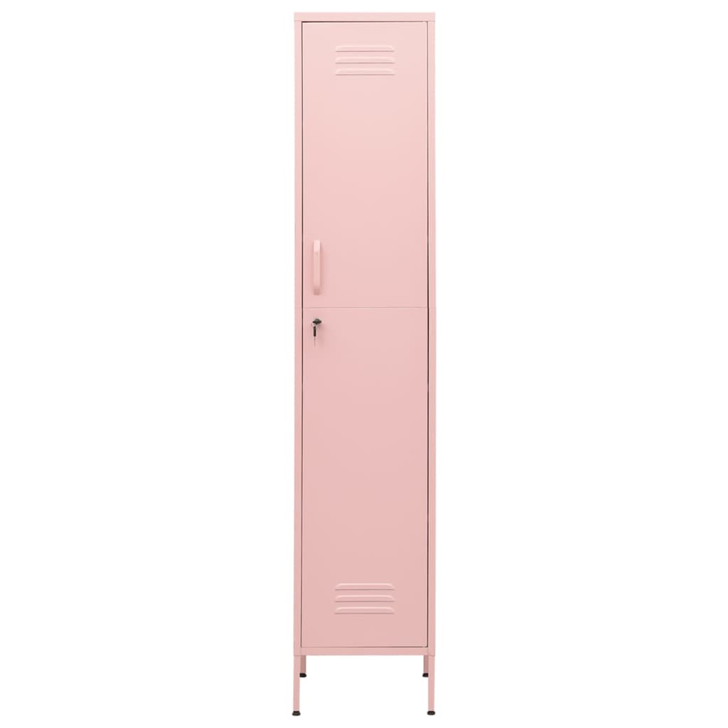 Armadio Rosa 35x46x180 cm in Acciaio | homemem39