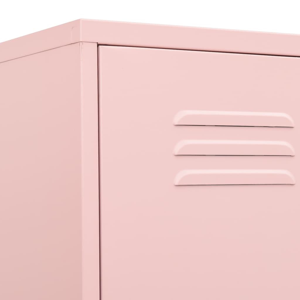Armadio Rosa 35x46x180 cm in Acciaio | homemem39
