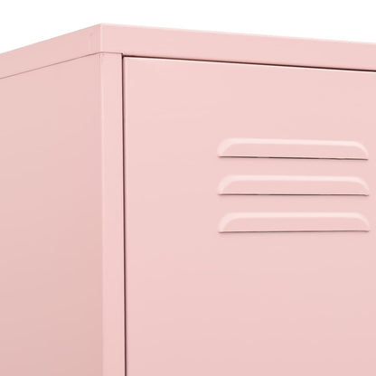 Armadio Rosa 35x46x180 cm in Acciaio | homemem39