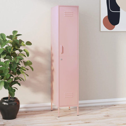 Armadio Rosa 35x46x180 cm in Acciaio | homemem39