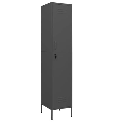 Anthracite wardrobe 35x46x180 cm in steel