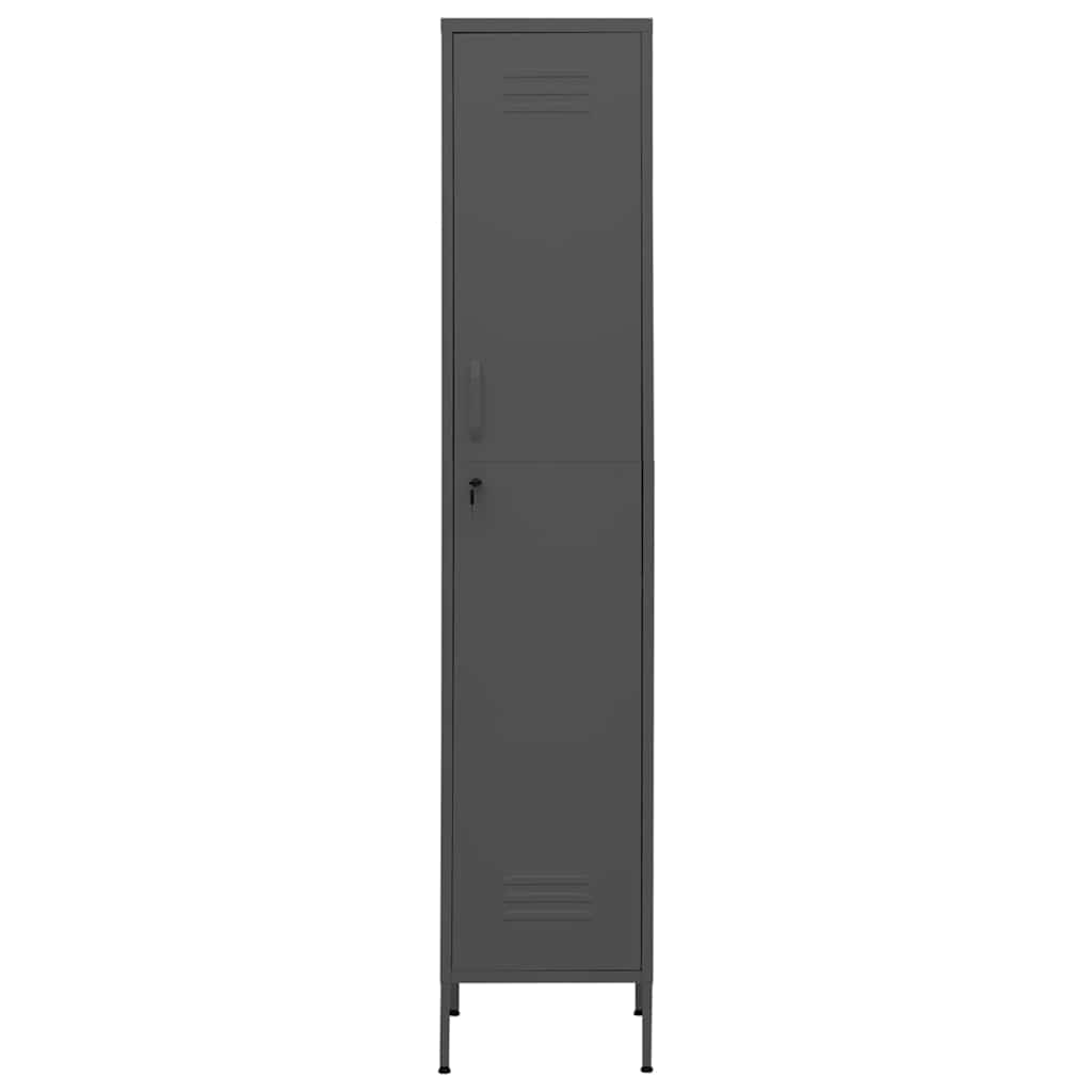 Armadio Antracite 35x46x180 cm in Acciaio