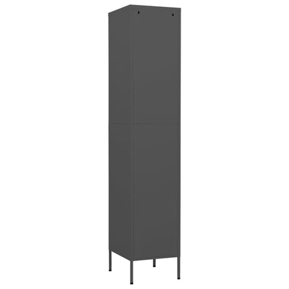 Anthracite wardrobe 35x46x180 cm in steel