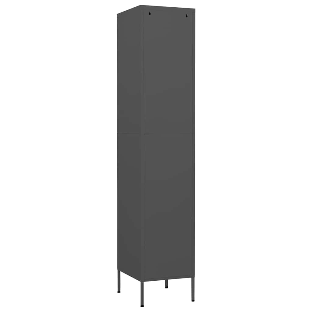 Armadio Antracite 35x46x180 cm in Acciaio