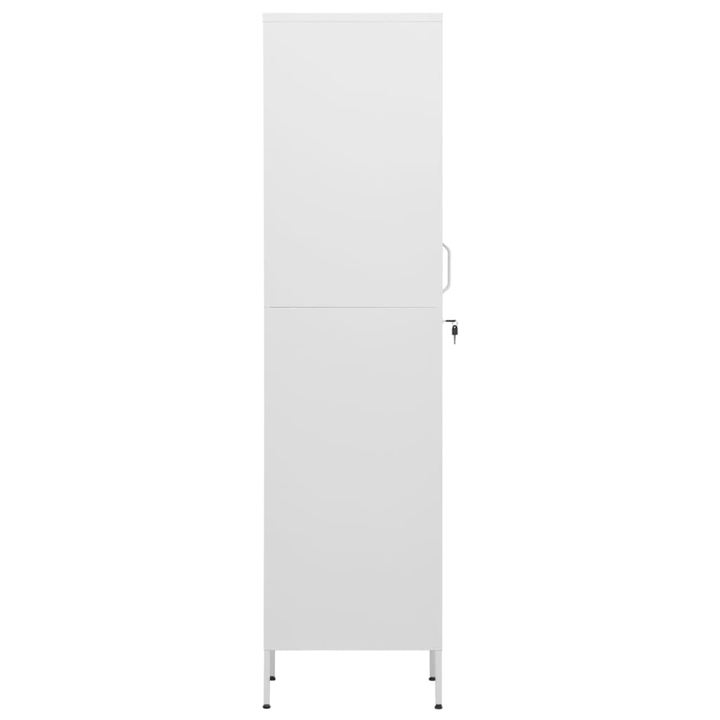 Armadio Bianco 35x46x180 cm in Acciaio