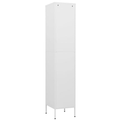 Armadio Bianco 35x46x180 cm in Acciaio