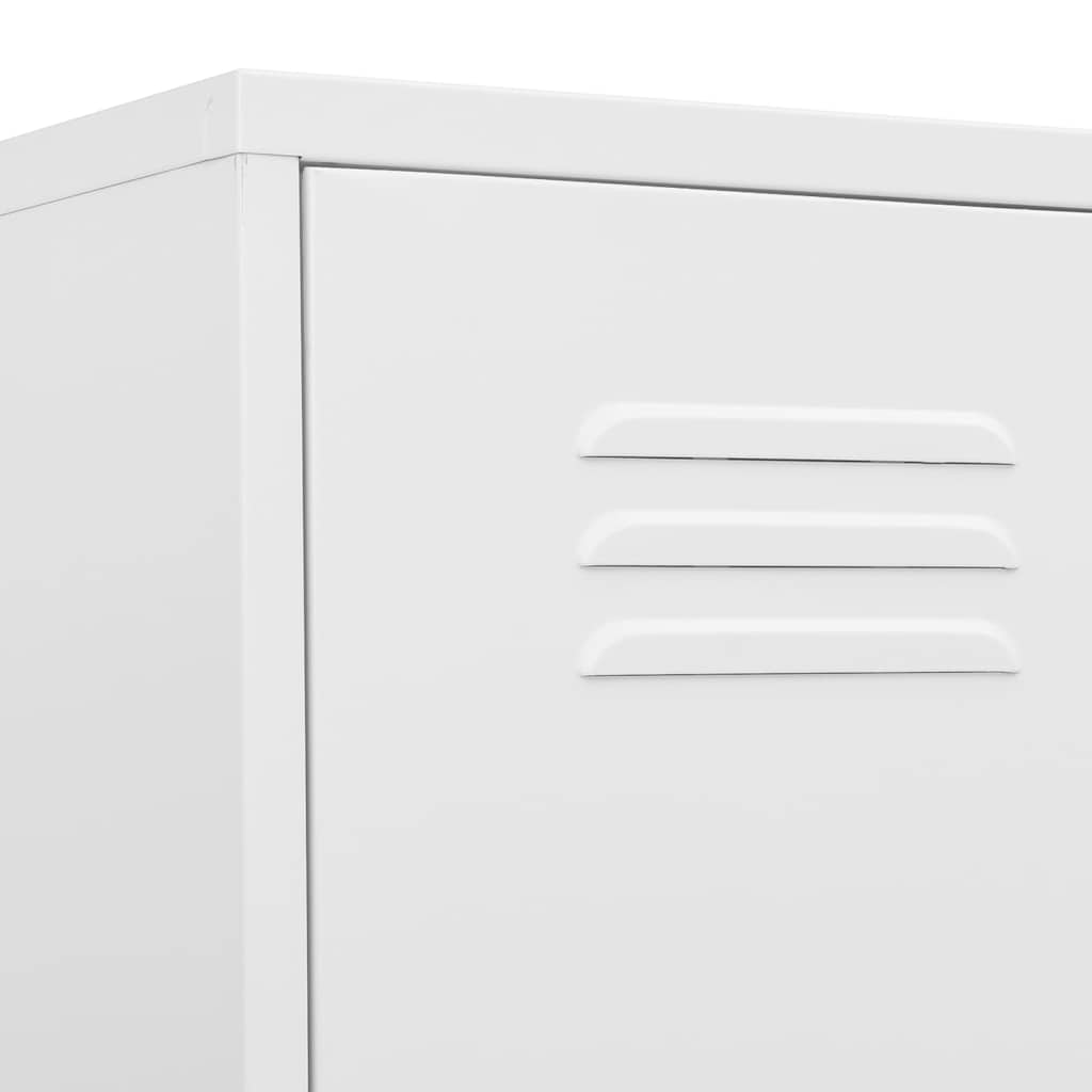 Armadio Bianco 35x46x180 cm in Acciaio