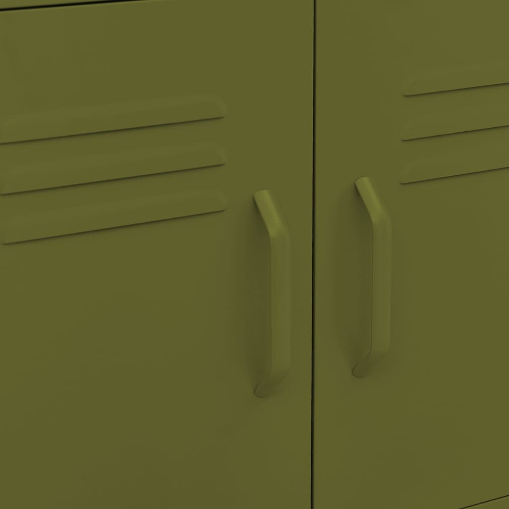 Armadietto Verde Oliva 60x35x56 cm in Acciaio