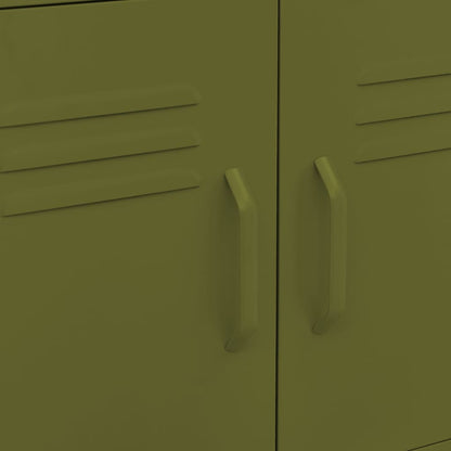 Armadietto Verde Oliva 60x35x56 cm in Acciaio