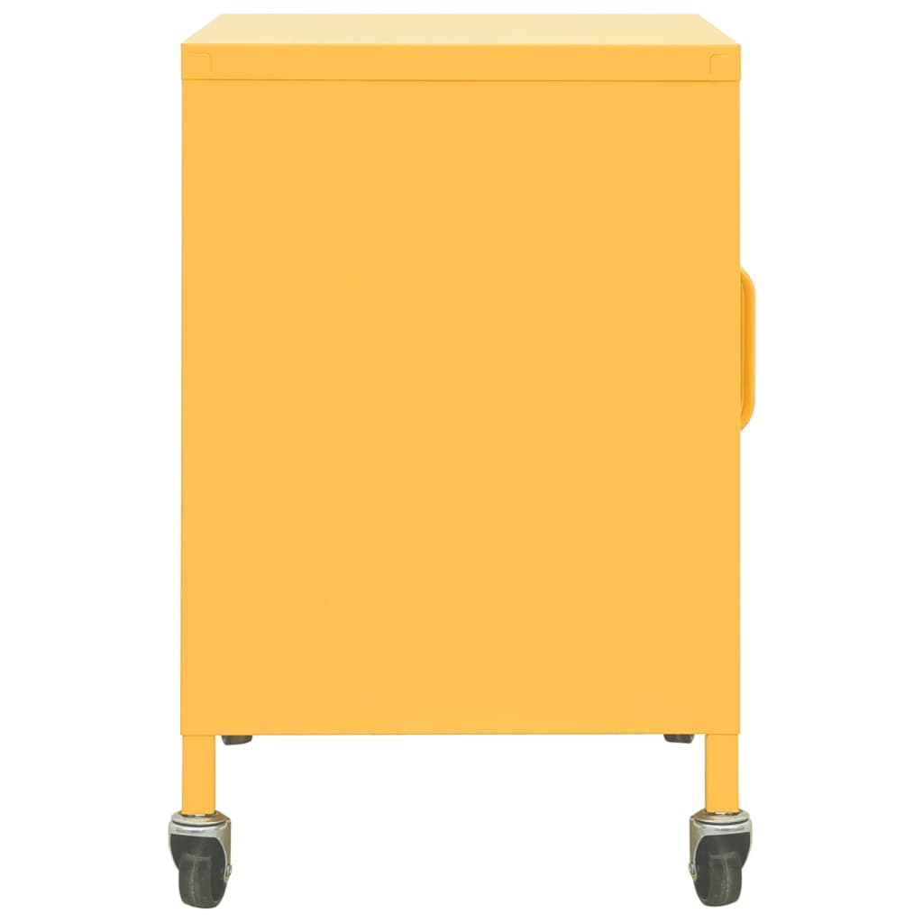 Armadietto Giallo Senape 60x35x56 cm in Acciaio