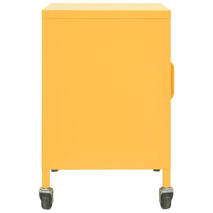 Armadietto Giallo Senape 60x35x56 cm in Acciaio