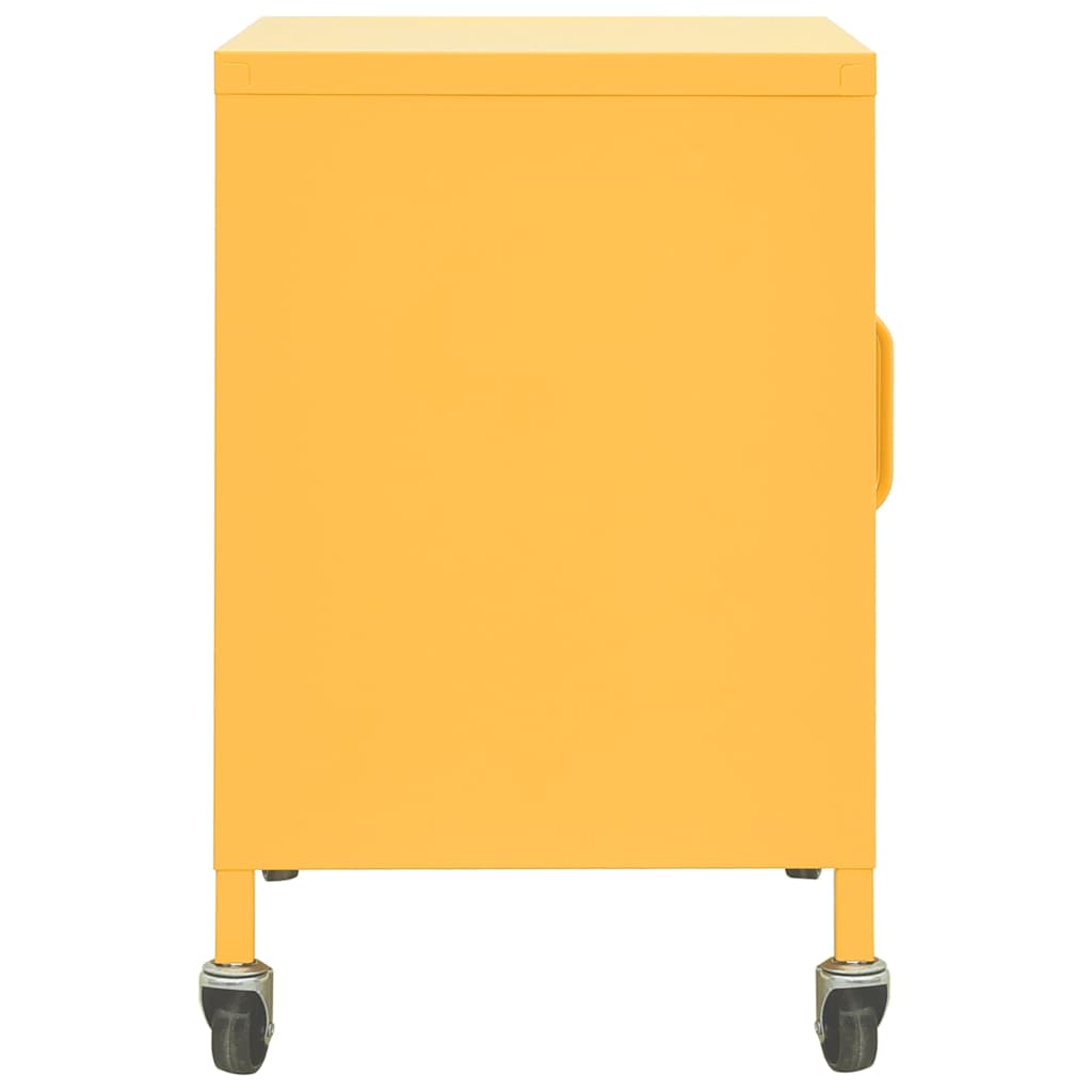 Armadietto Giallo Senape 60x35x56 cm in Acciaio
