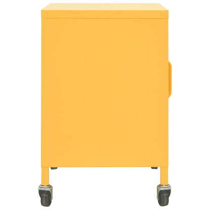 Armadietto Giallo Senape 60x35x56 cm in Acciaio