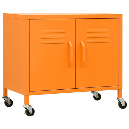 Armadietto Arancione 60x35x56 cm in Acciaio | homemem39