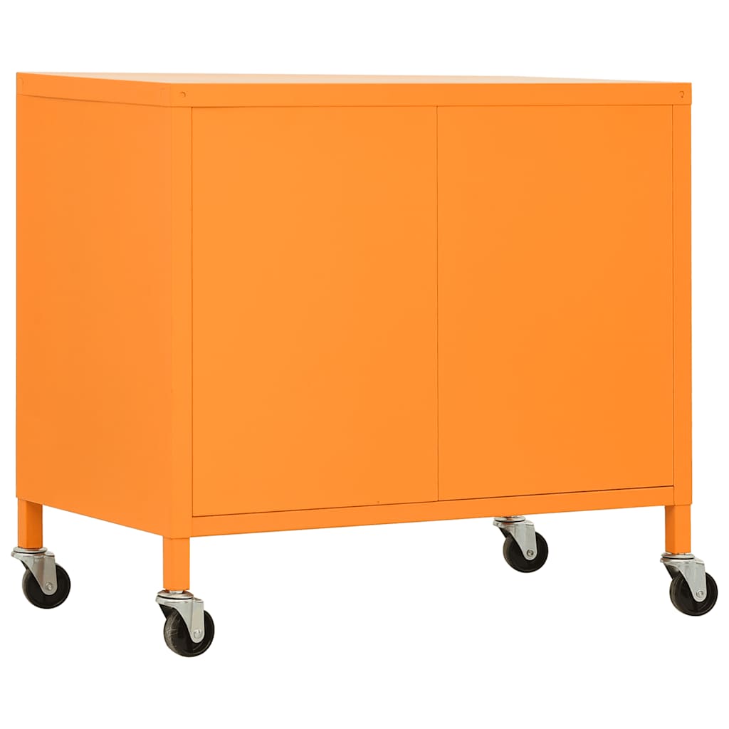 Armadietto Arancione 60x35x56 cm in Acciaio | homemem39