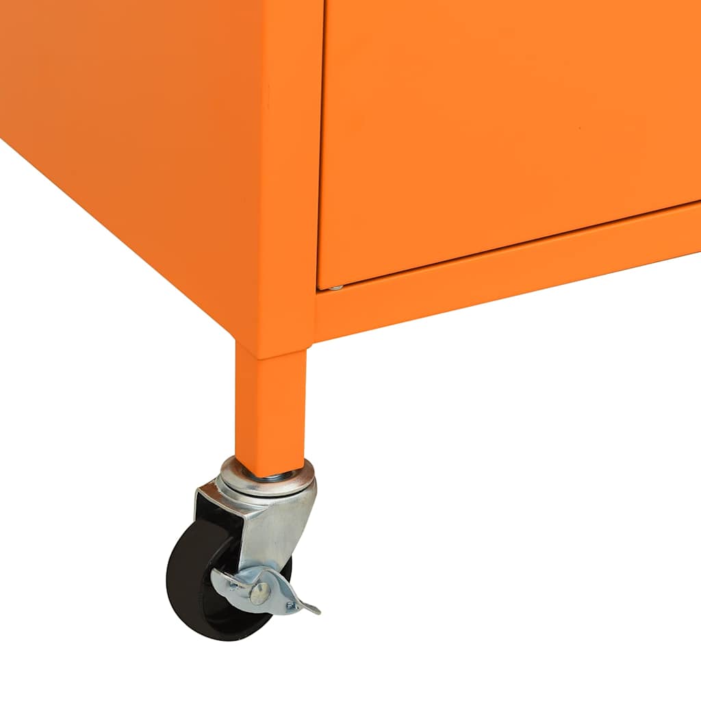 Armadietto Arancione 60x35x56 cm in Acciaio | homemem39
