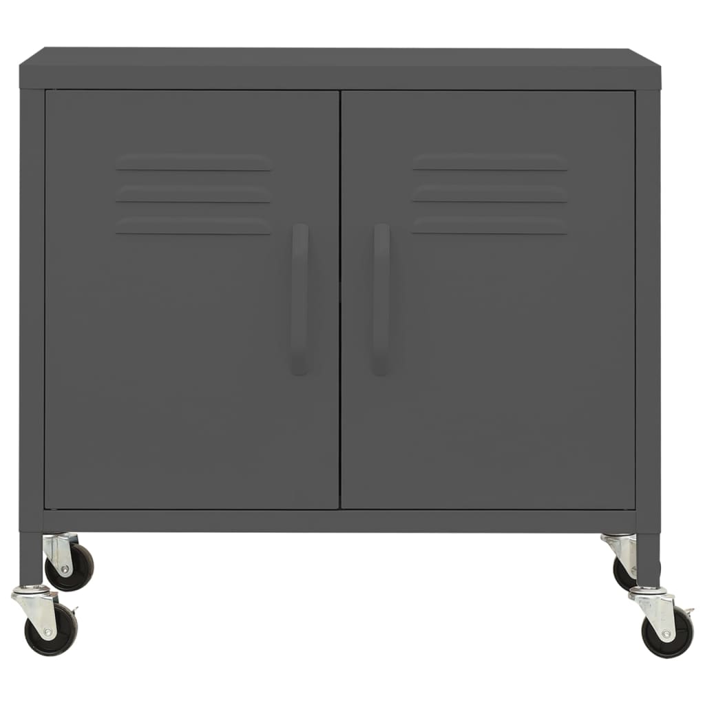 Armadietto Antracite 60x35x56 cm in Acciaio | homemem39