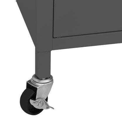 Armadietto Antracite 60x35x56 cm in Acciaio | homemem39