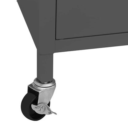 Armadietto Antracite 60x35x56 cm in Acciaio