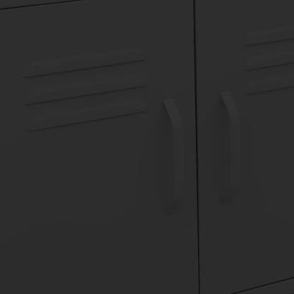 Armadietto Nero 60x35x56 cm in Acciaio