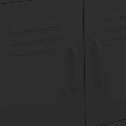 Armadietto Nero 60x35x56 cm in Acciaio