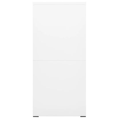 Armadio Classificatore Bianco 46x62x133 cm in Acciaio - homemem39