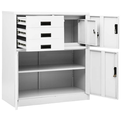 Armadio per Ufficio 90x40x102 cm in Acciaio