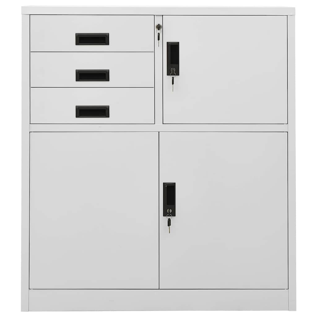 Armadio per Ufficio 90x40x102 cm in Acciaio
