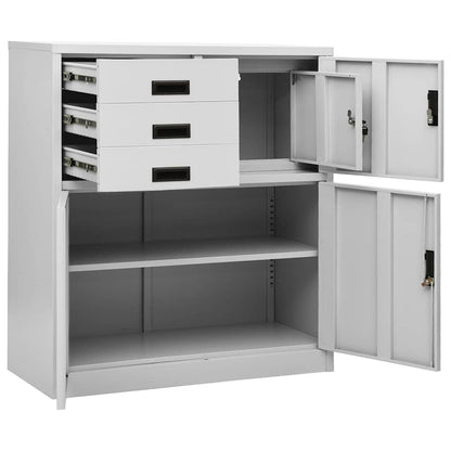 Armadio per Ufficio 90x40x102 cm in Acciaio