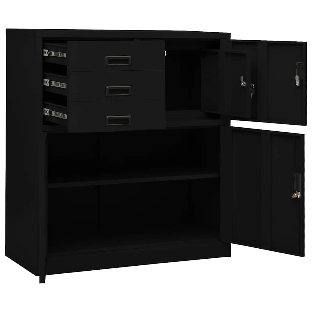 Armadio per Ufficio 90x40x102 cm in Acciaio