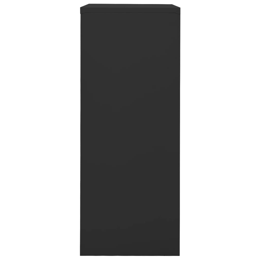 Armadio per Ufficio Antracite 90x40x102 cm in Acciaio | homemem39