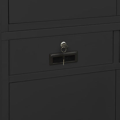 Armadio per Ufficio Antracite 90x40x180 cm in Acciaio